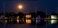 Full Moon over Wickford Harbor